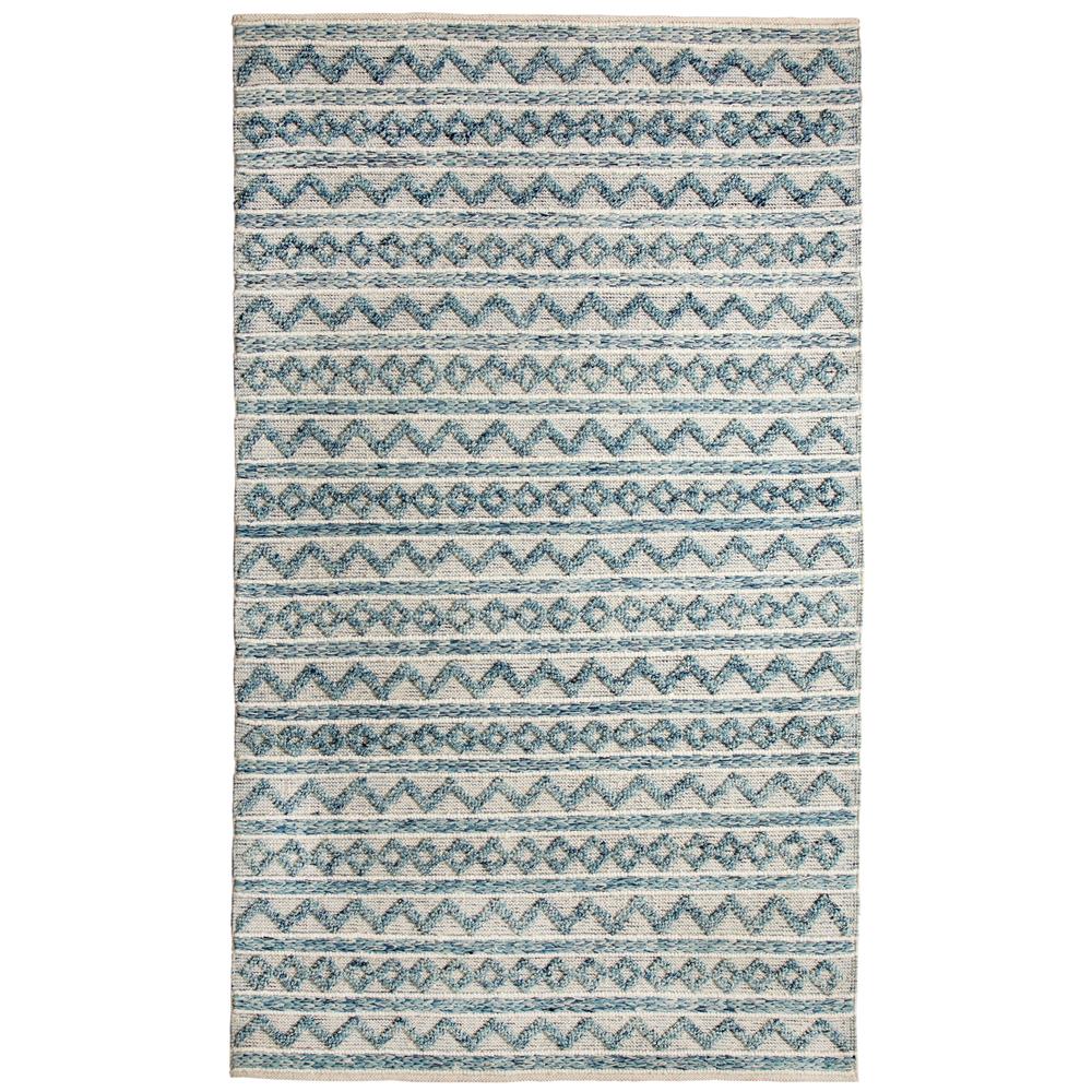 Dynamic Rugs  91004-144 Heirloom 8 Ft. X 11 Ft. Rectangle Rug in Teal/Ivory